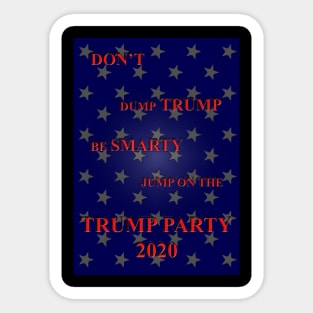 Trump T-shirt for 2020 Sticker